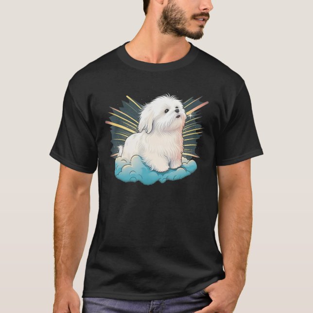 Camiseta Cute Maltese Dog on Maltese dog  6 (Anverso)