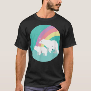 Camiseta Cute Mama and baby Polar bear Graphic