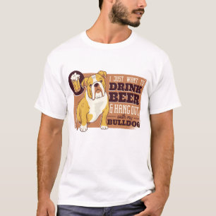 Camiseta Cute Mamá Bulldog Inglés Mascota Perro Hombre