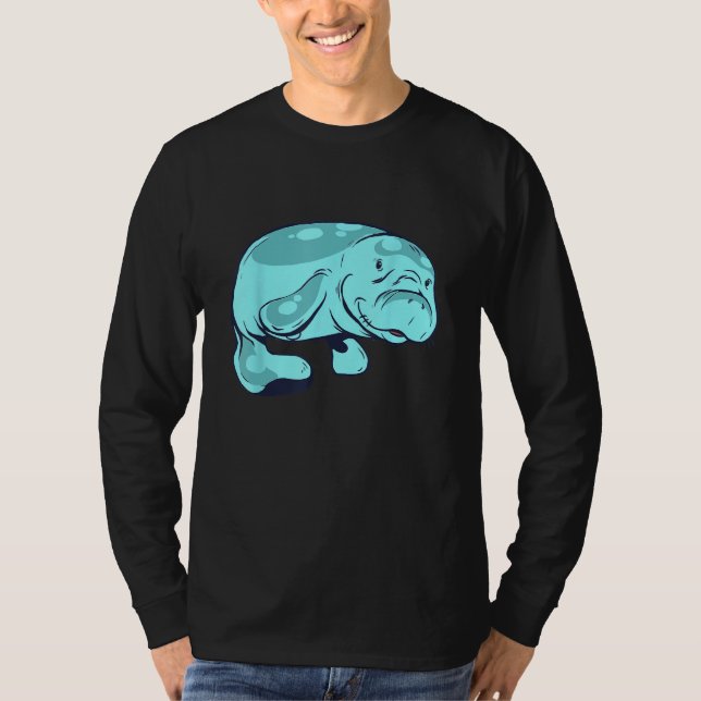Camiseta Cute Manatee  Aquatic Animal Sea Animal Manatee (Anverso)