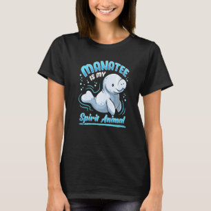 Camiseta Cute Manatee Es Mi Espíritu Animal Sea Cow Dugong