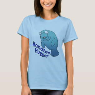 Camiseta Cute Manatee Hugger Personalizado Animal
