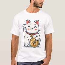 Cute Maneki Neko Lucky Cat T-Shirt | Bien japonés