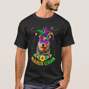 Camiseta Cute Mardi Gras Australian Cattle Dog Padre Perro