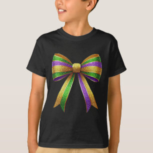 Camiseta Cute Mardi Gras Fat Coquette Bow Martes Chica