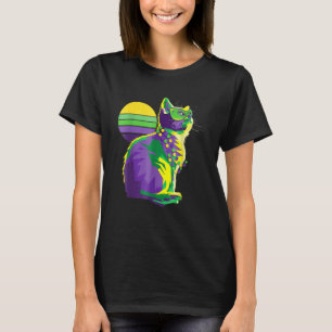 Camiseta Cute Mardi Gras Kitten Cat