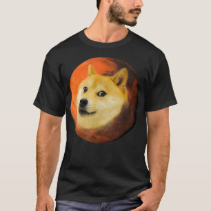 Camiseta Cute Martian Space Doge Mars Red Planet Cryptocurr