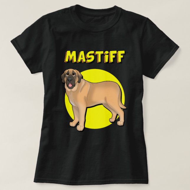 Camiseta Cute Mastiff (Diseño del anverso)