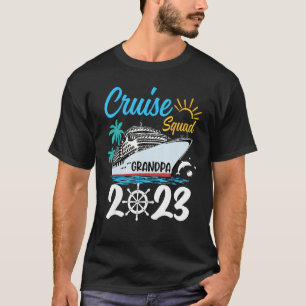 Camiseta Cute Matching Family Cruise Squad 2023 Grandpa Cru