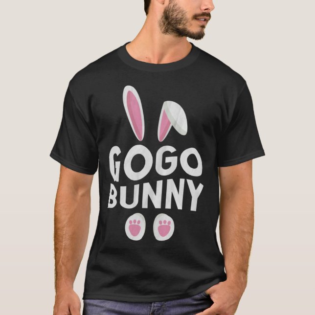 Camiseta Cute Matching Family Easter Day Gogo Bunny (Anverso)