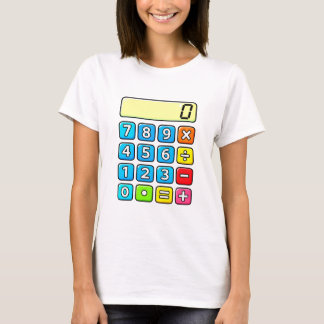 Camiseta Cute Maths Calculator Numbers Cartoon T Shirt Kids