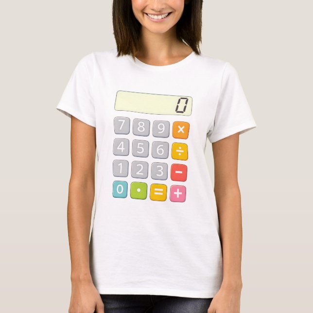 Camiseta Cute Maths Calculator T Shirt for Kids (Anverso)