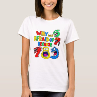Camiseta Cute Maths Numbers Monsters Cartoon T Shirt Kids!!