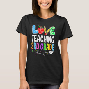Camiseta Cute Me Encanta Enseñar Primer Día De La Escuela D