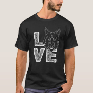 Camiseta Cute Me Encanta Idea Temática De Wolf Para Los Ama