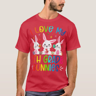 Camiseta Cute me encanta mi conejo de conejo de 8° grado es