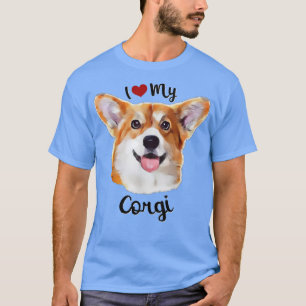 Camiseta Cute me encanta mi perro de Corgi Lover cría pipa