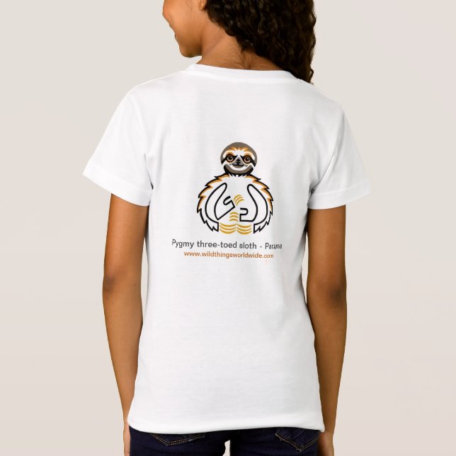 Camiseta Cute me encantan SLOTHS - Amor animal - Naturaleza (Reverso)