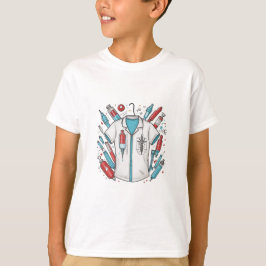 Camiseta Cute Medical Hero Kids' T-Shirt – Wings & Syringe