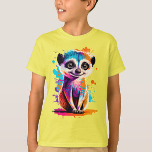 Camiseta Cute Meerkat - Baby Meerkat Colorful - Meerkat