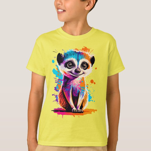 Camiseta Cute Meerkat - Baby Meerkat Colorful - Meerkat (Anverso)