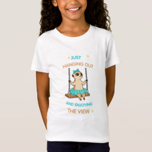 Camiseta Cute Meerkat Just Hanging Out T-Shirt – Fun Girl A