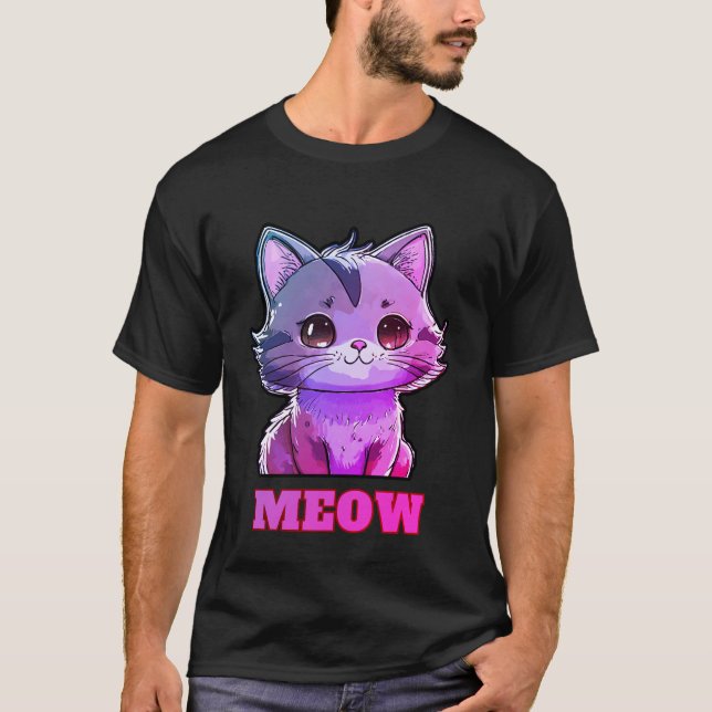 Camiseta Cute Meow (Anverso)