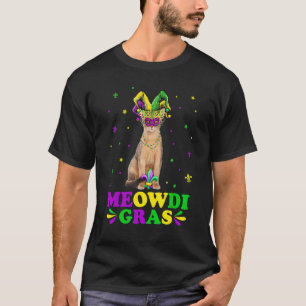 Camiseta Cute Meowdi Gras Máscara de Carnaval de Gato Abisi