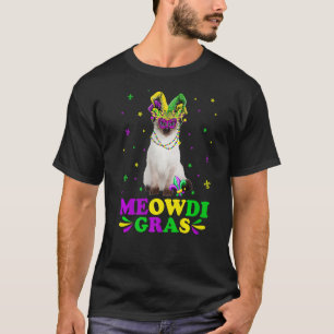 Camiseta Cute Meowdi Gras Siamese Carnaval Máscara Mardi G