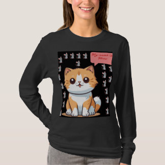 Camiseta Cute "Mi nombre es Mew" Cartoon Cat Graphic Tee