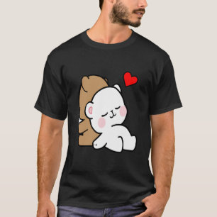 Camiseta Cute Milk Mocha Historia De La Cama Siempre Me Bes