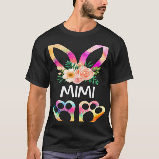 Camiseta Cute Mimi Bunny Tie Dye Print  Family Easter Day M