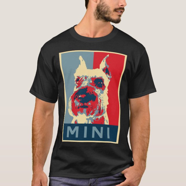 Camiseta Cute Miniature Schnauzer Election (Anverso)