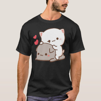 Camiseta Cute Mochi Peach Cat  T-Shirt