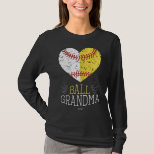 Camiseta Cute Mom Funny Ball Abuela Abuela Softball Regalo