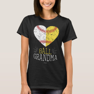 Camiseta Cute Mom Funny Ball Abuela Abuela Softball Regalo