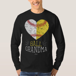 Camiseta Cute Mom Funny Ball Abuela Abuela Softball Regalo