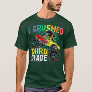 Camiseta Cute Monster Truck Graduation Boys - I Crushed Thi