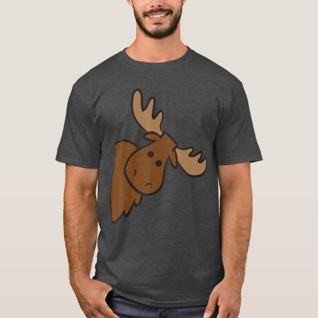 Camiseta Cute Moose Elk Deer Funny Alaska Moose Small gift (Anverso)
