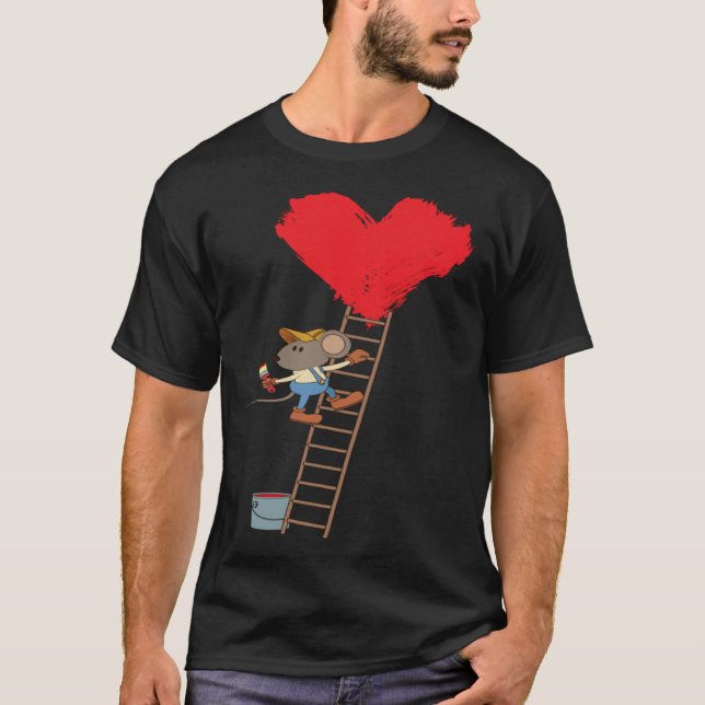 Camiseta Cute Mouse Heart (Anverso)
