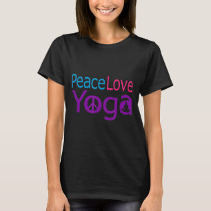 Camiseta Cute Mujeres Paz Amor Yoga