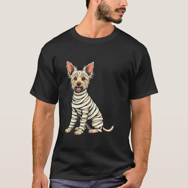 Camiseta Cute Mummy Yorkshire Terrier Funny Dog Lover Hallo (Anverso)