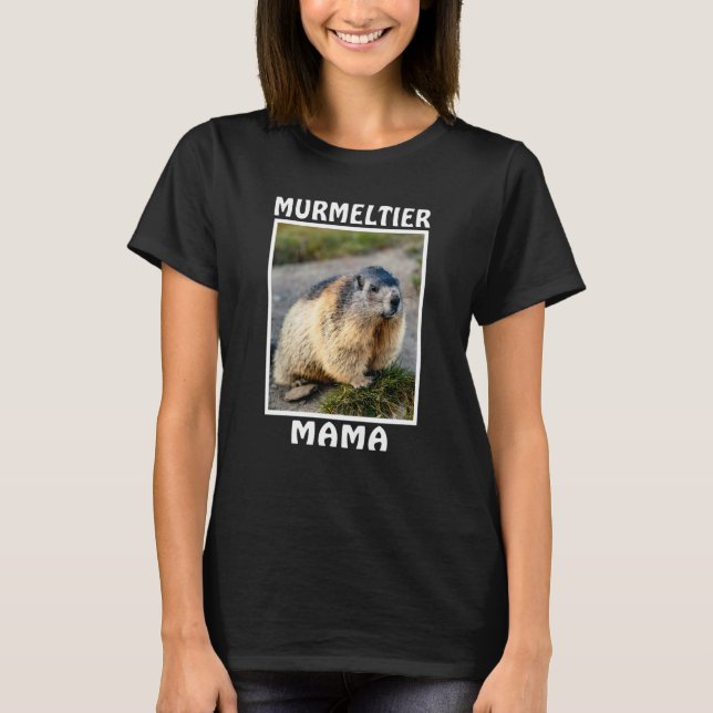 Camiseta Cute Murmeltier Mama Para Murmeltier (Anverso)