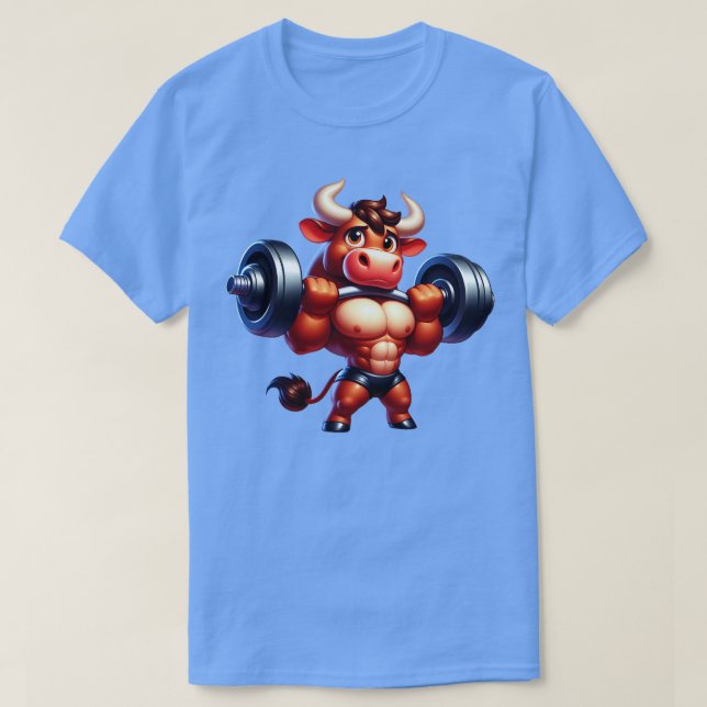 Camiseta Cute Muscular Bull (Diseño del anverso)