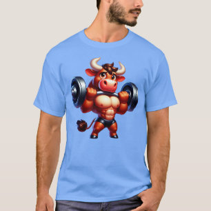 Camiseta Cute Muscular Bull