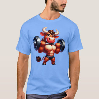 Camiseta Cute Muscular Bull
