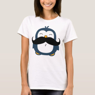 Camiseta Cute Mustache Penguin