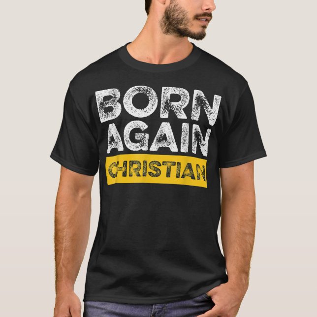 Camiseta Cute nace otra vez Biblia Cristiana Versa Escritur (Anverso)