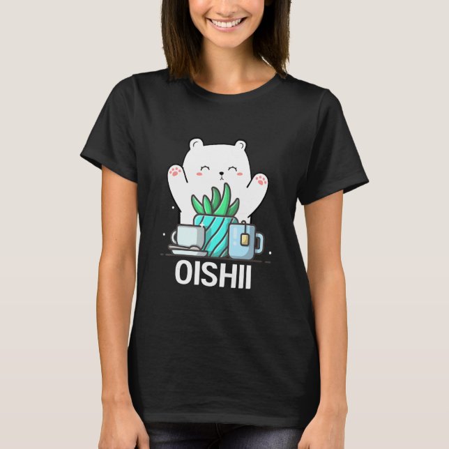 Camiseta Cute Namaste Bear Do Yoga Gardening  Coffee (Anverso)