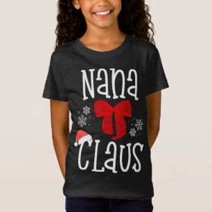 Camiseta Cute Nana Claus Santa Abuela Navidades Pajama Fam